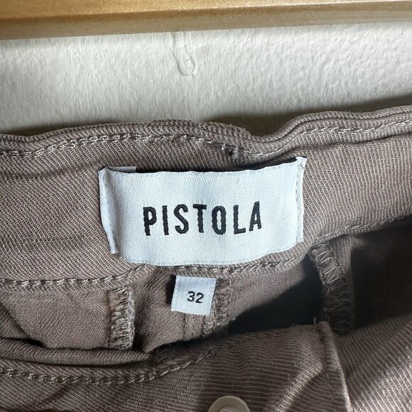 Pistola Crop Pants Safari Brown Sz 32 Revolve Punk Military Cargo Utility Grunge - Picture 5 of 11